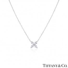 Tiffany & Co. Platinum Diamond Victoria Pendant Tiffany & Co. Platinum Diamond Victoria Pendant